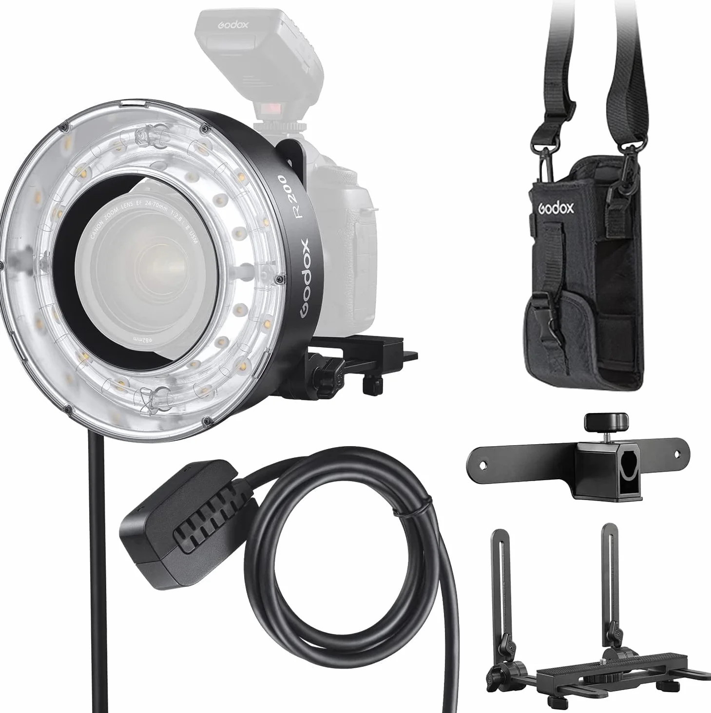 GODOX R200 okrągła głowica błyskowa do AD200 AD200 Pr do 7 cali z montażem Bowens studio fotograficznym światło stroboskopowe standard Speedlite reflektor