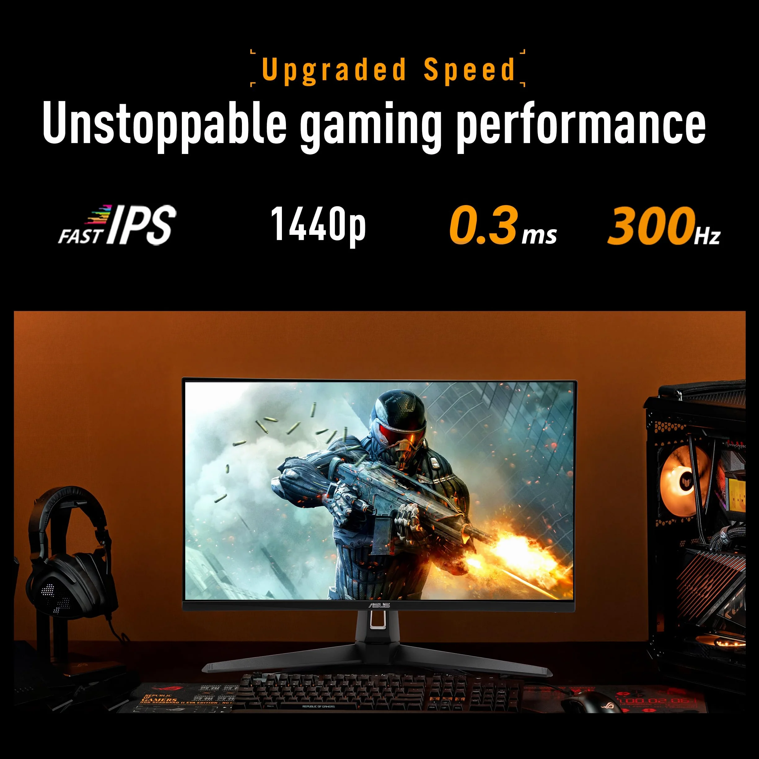 ASUS TUF Gaming VG27AQM5A - LED-Monitor - Gaming - 68.6 cm (27")
