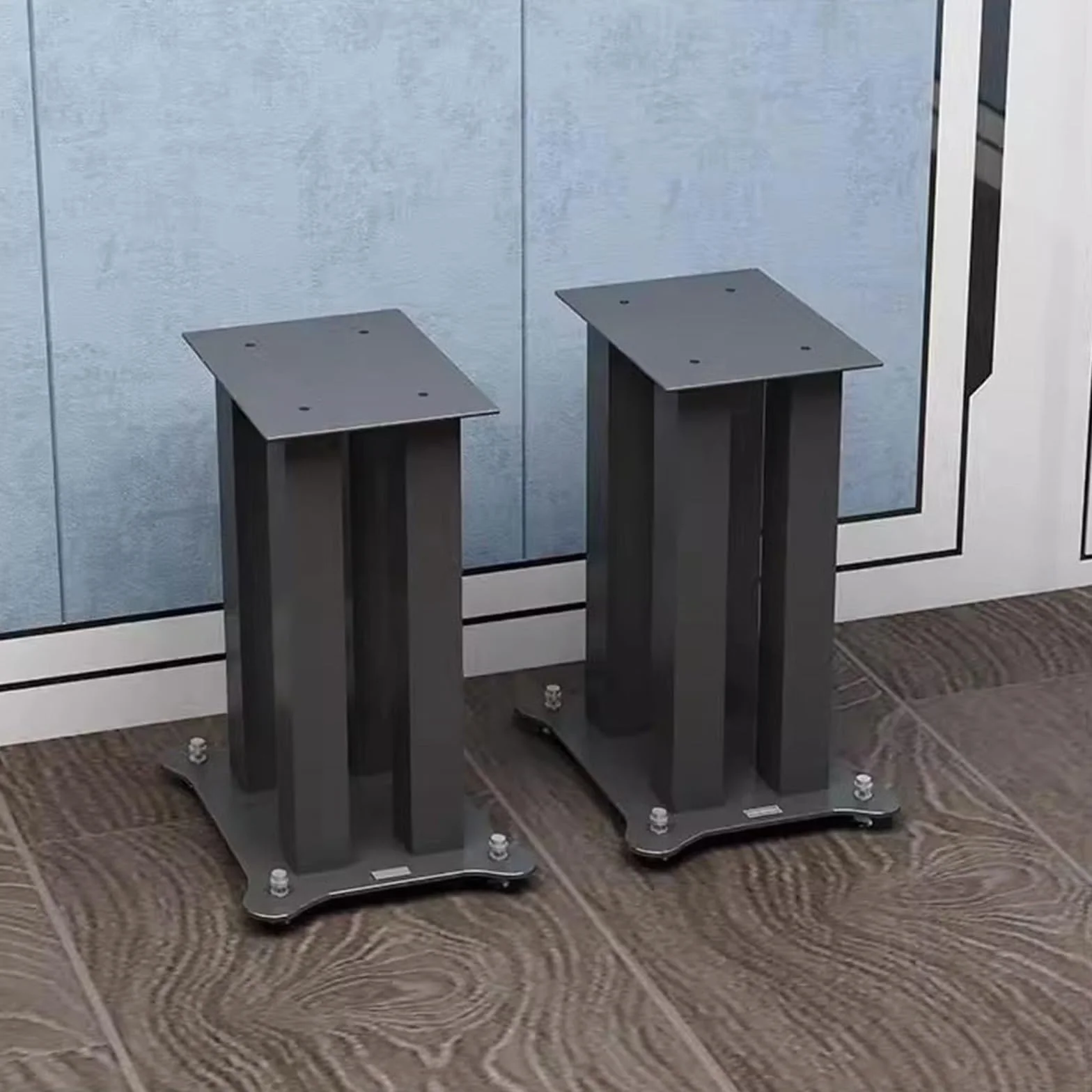 Stojak na głośnik Całkowicie metalowy stojak głośnikowy wspornik audio półka na książki stacjonarny kino domowe żelazny podłogowy surround(20CM)