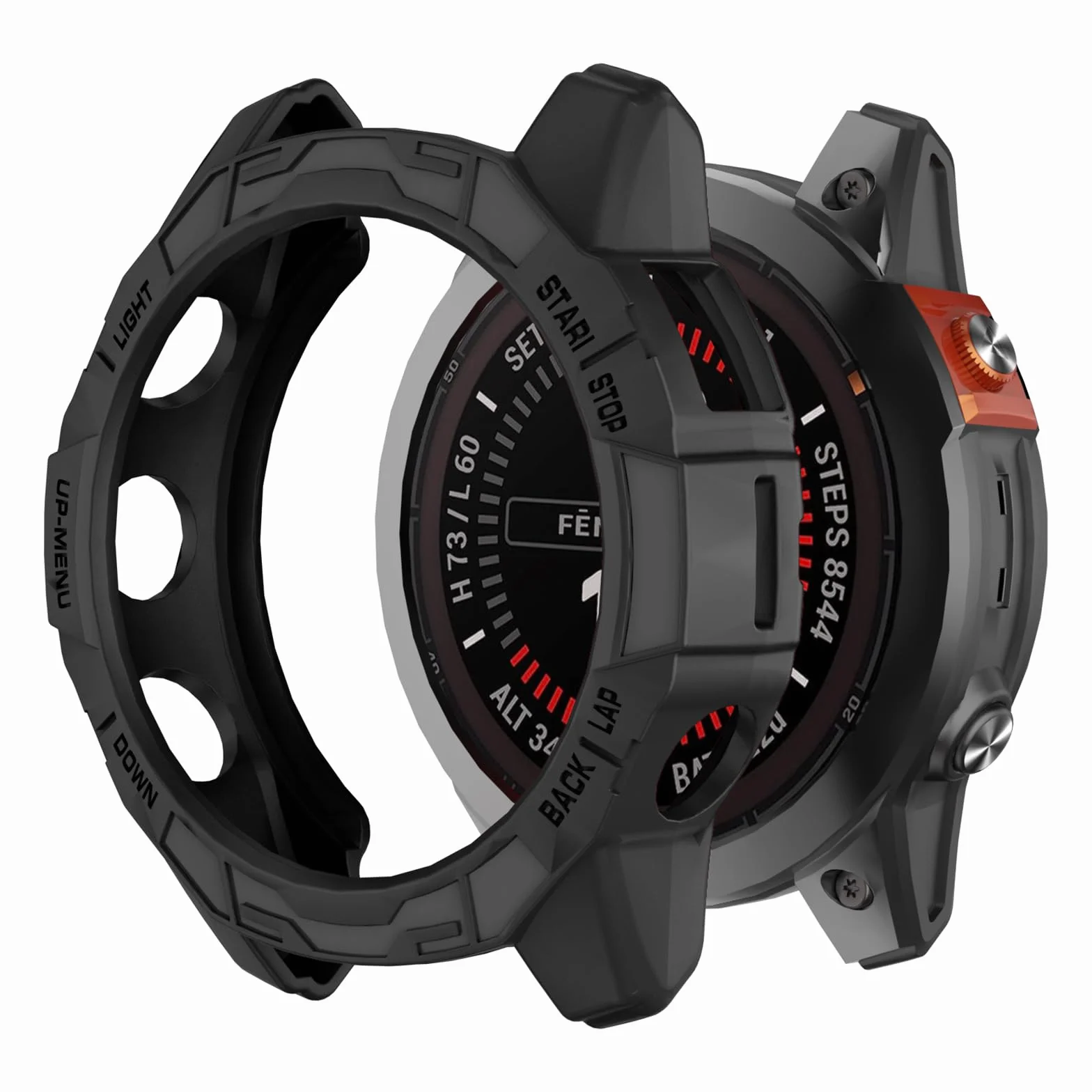 Etui ochronne do Garmin Fenix 7X Pro/Fenix 7X/Epix Pro 51 mm, TPU etui ochronne na ramę zegarka, akcesoria