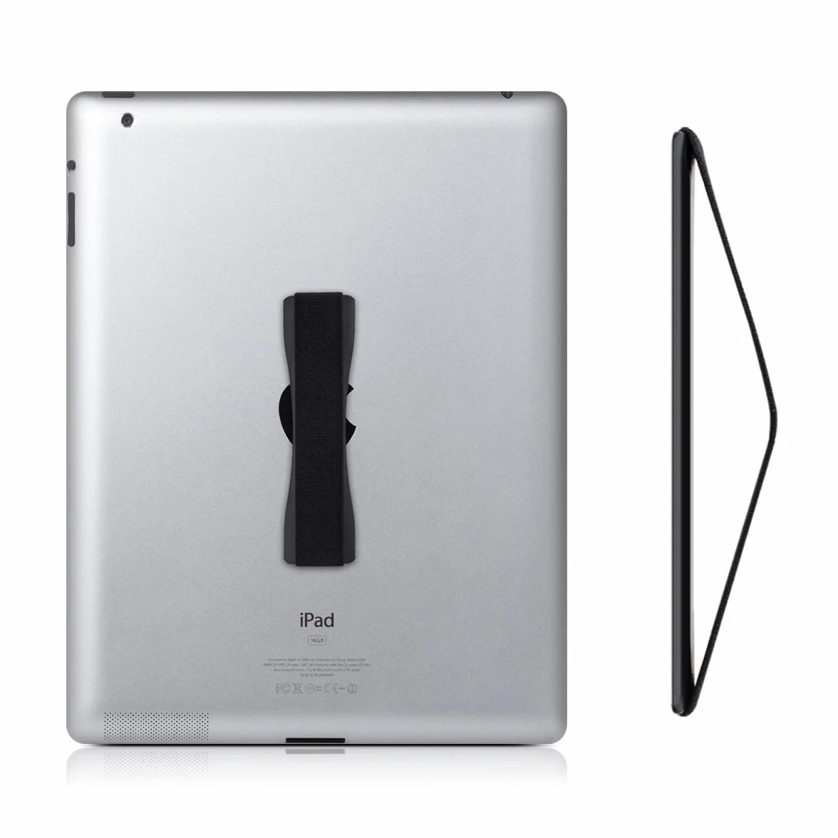kwmobile Uchwyt na palec do tabletu, samoprzylepny, kompatybilny z tabletami iPad, Samsung Sony, czarny