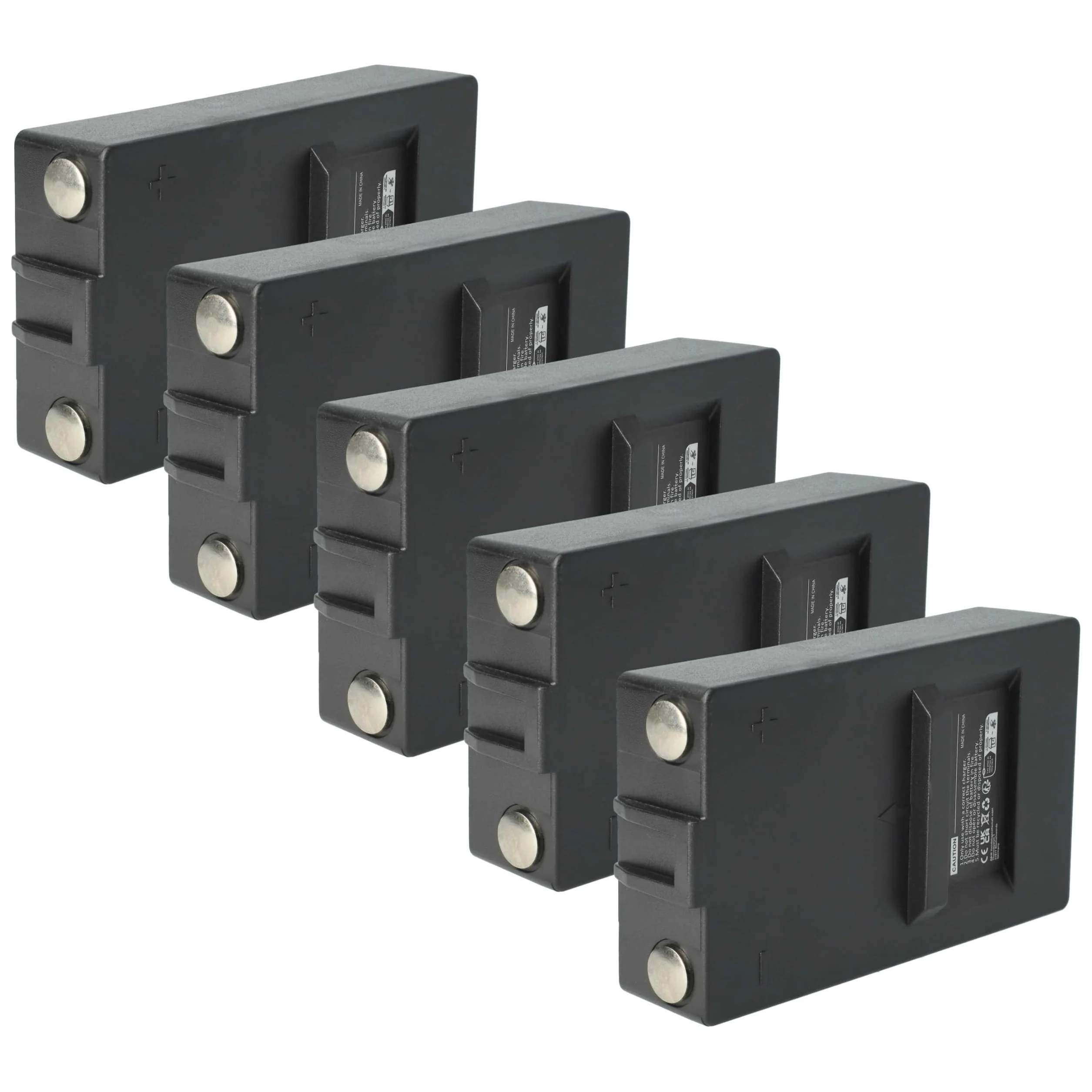 vhbw 5 x bateria kompatybilna z Olsberg DOH116A przemysłowy pilot zdalnego sterowania (2000mAh, 7,2V, NiMH) - czarny