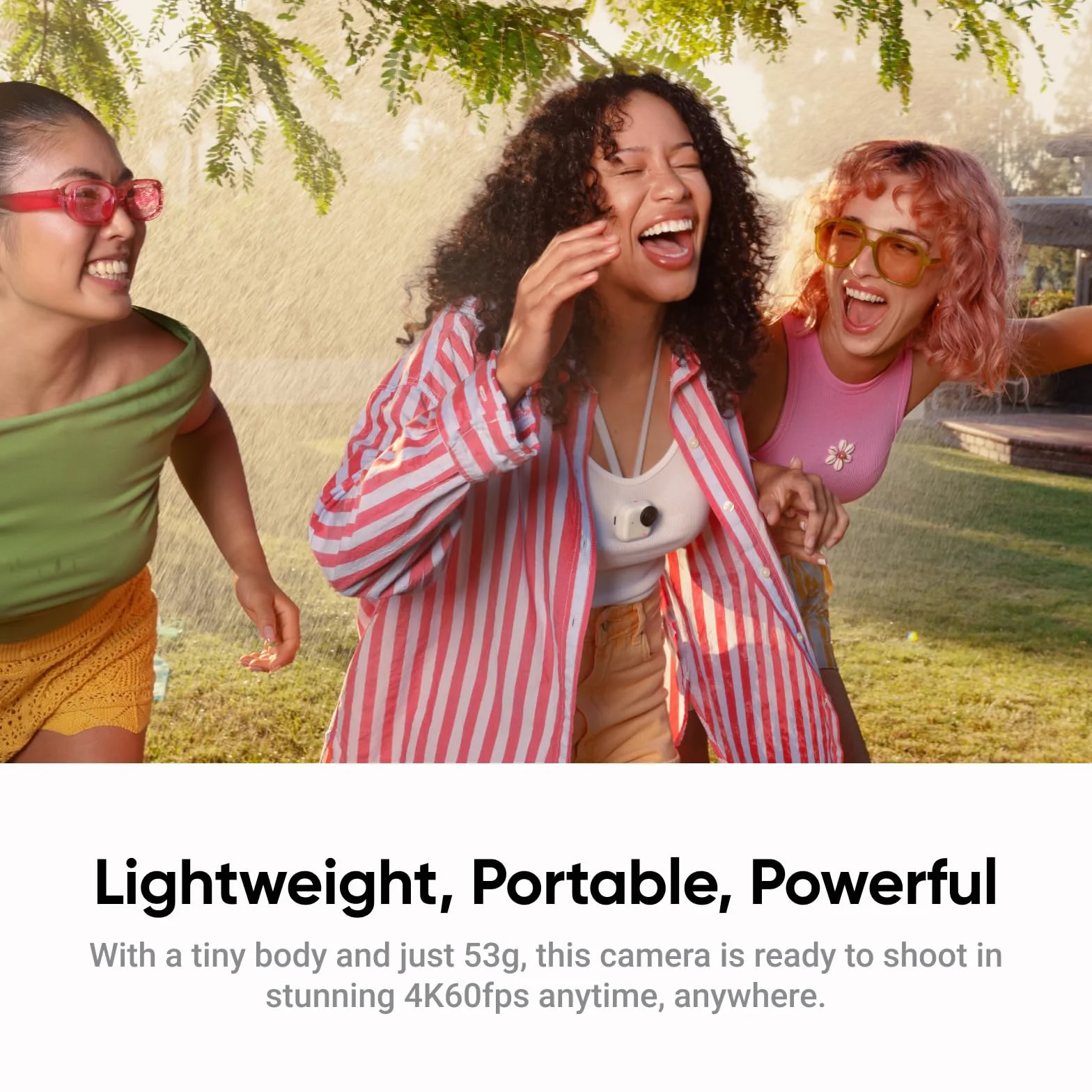 Insta360 Pakiet GO Ultra Creator Arctic White – mała kamera 4K, lekka i przenośna, doskonałość przy słabym oświetleniu, montaż w dowolnym miejscu, stabilizacja FlowState, żywotność baterii 200 min