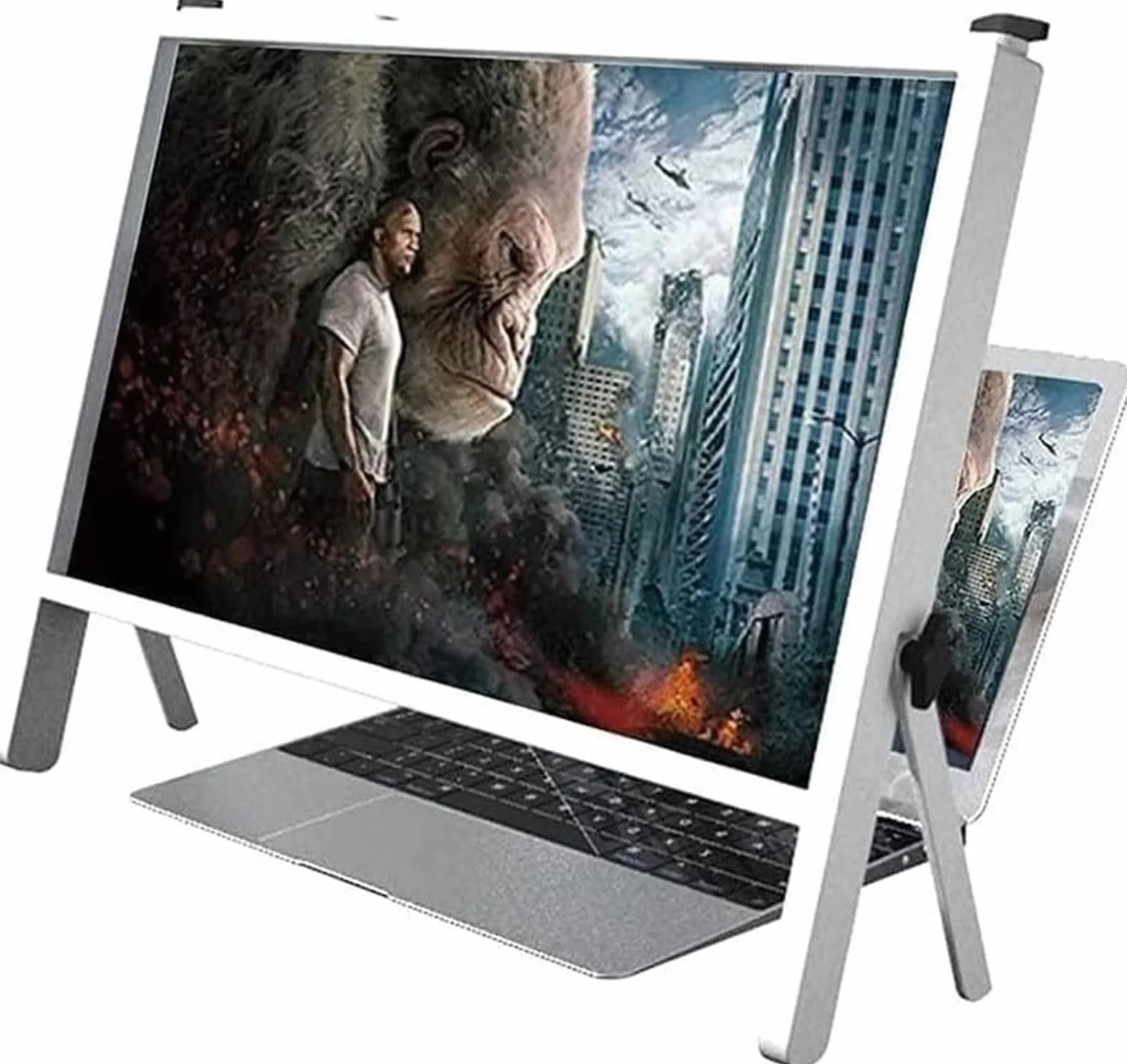 Lupa z uchwytem Okulary powiększające duża lupa do ekranu telefonu laptopa, 3D Hd Copmputer lupa do ekranu wzmacniacz projektor do gier