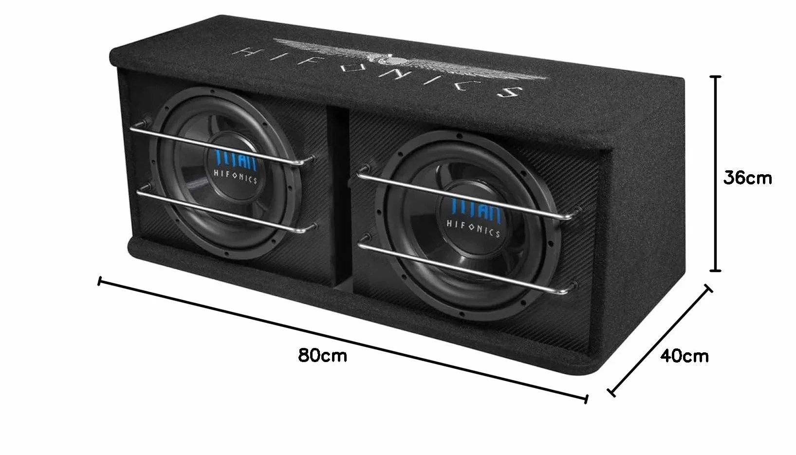 HIFONICS TDA-250R Subwoofer samochodowy aktywny 600 W