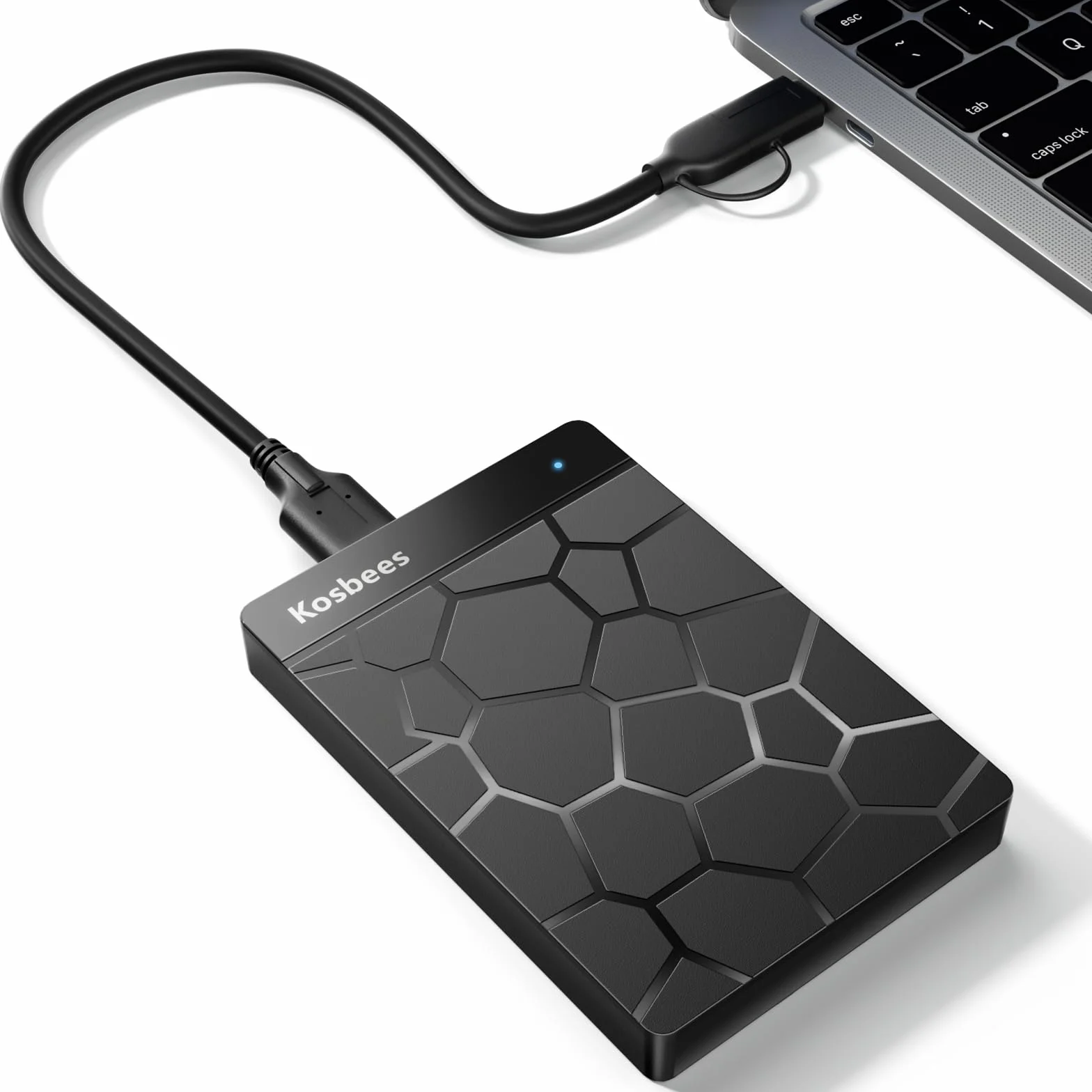 Zewnętrzne dyski twarde 500 GB, przenośny dysk twardy do systemu Windows, ultra cienki zewnętrzny dysk twardy kompatybilny z komputerami PC, Mac, laptopem, PS4, Xbox One, Xbox 360; gotowy do