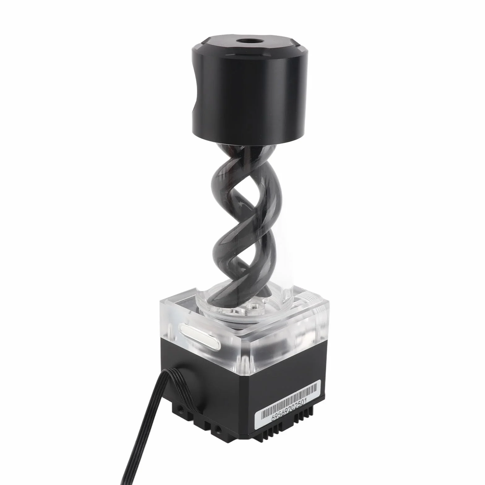 Zunate Zintegrowany zespół Pompy Wodnej do Układu Chłodzenia wodą 800L/H, Pin Aluminiowa Anoda Kontroli Prędkości PWM + PMMA (BLACK)