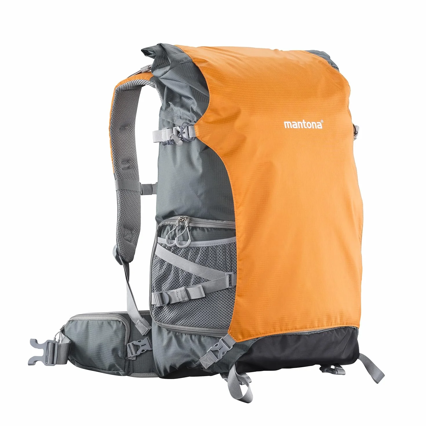 Mantona ElementsPro 50 plecak outdoorowy i na aparat fotograficzny (odpowiedni do 1 do 2 aparatów, od 4 do 5 obiektywów, zasilacz i akcesoria, kieszeń na laptopa do 15 cali, z praktycznego nylonu z