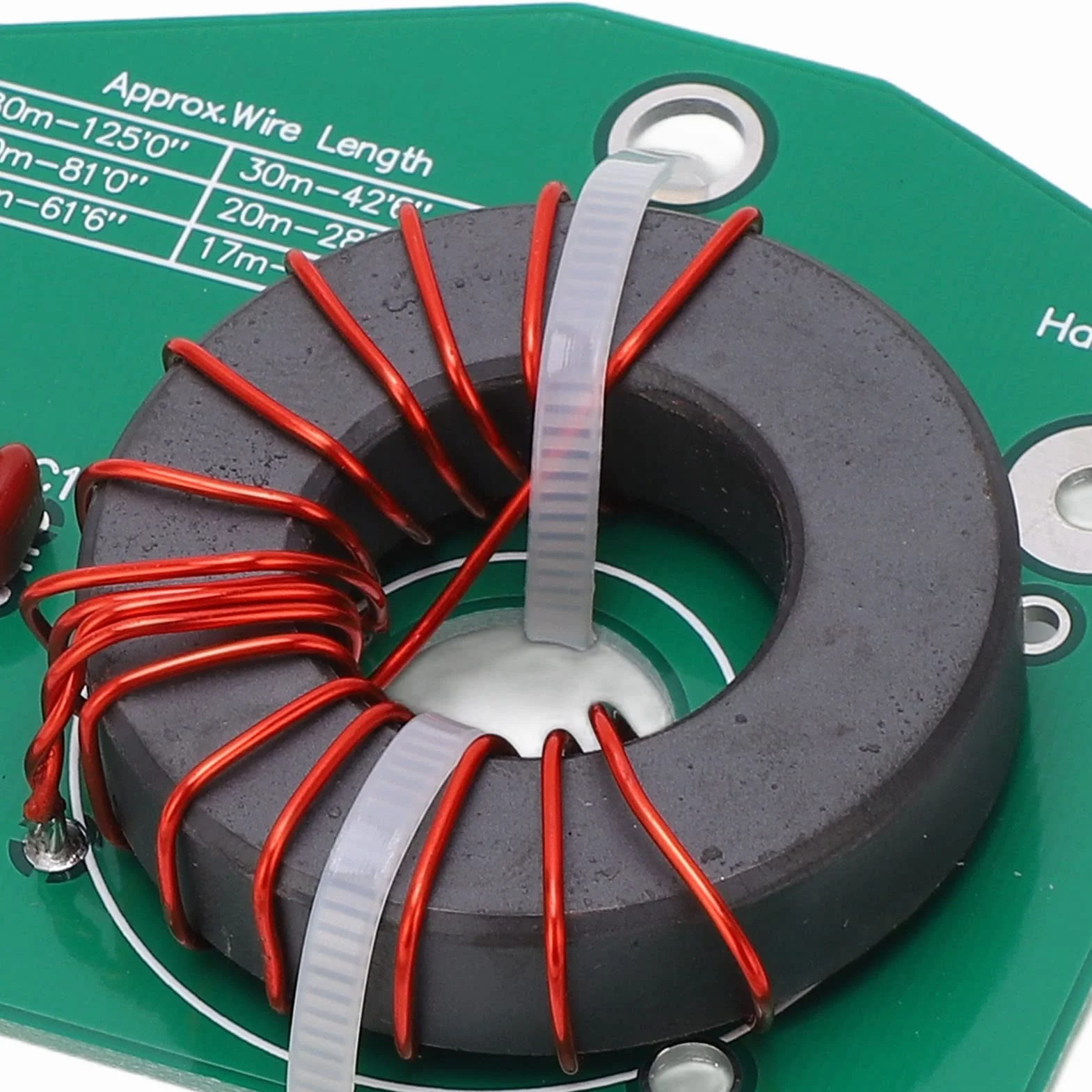 Zrównoważony do Niezbalansowanego Transformatora Krótkofalówka Bez Strojenia Antena 5 do 35 MHz Karta Interfejsu Anteny Balun PCB 49:1