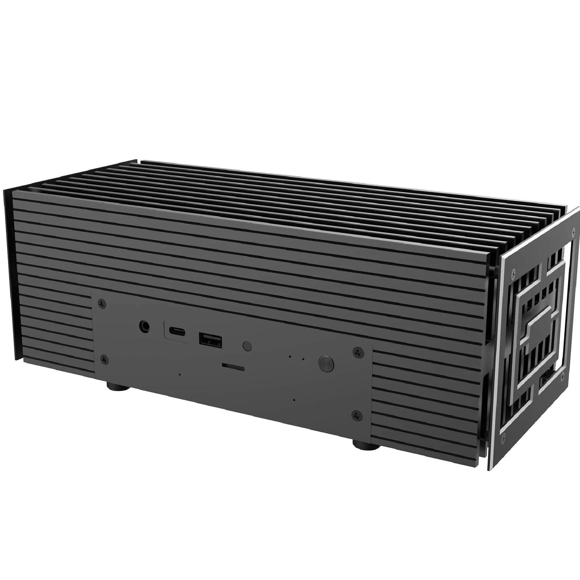 Akasa Turing A50 MKII | Zaprojektowany dla ASUS PN51 i PN50 z serii 5000 i 4000 aż do AMD Ryzen 7, 100% aluminiowa obudowa, pasywne chłodzenie procesora bez wentylatora, obsługa 2,5-calowych dysków