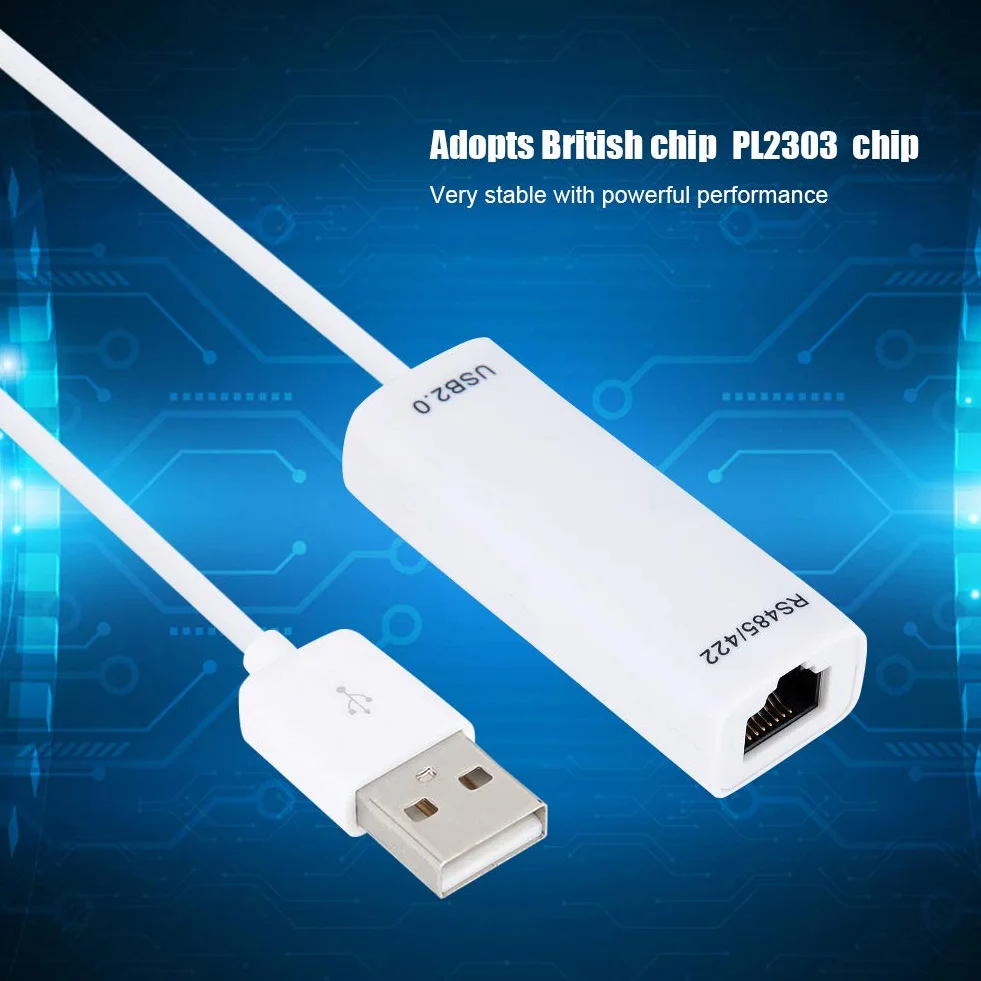 Adapter Konwertera Ethernet, USB do Konwertera Portu RS485/RS422, Klasa Przemysłowa z Interfejsem British PL2303 Chip RJ45 Anti Surge Anti Thunder