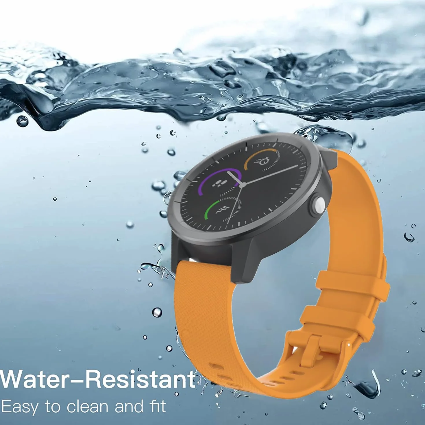 Pasek do Garmin Venu 2 Plus, 20 mm, silikonowy