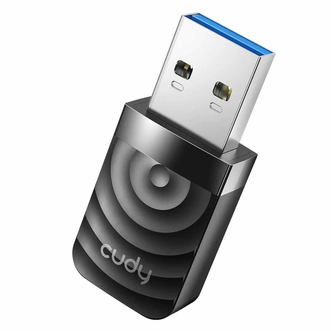 Cudy AC 1300 Mbps WiFi Adapter USB 3.0 na PC, 5Ghz/2.4Ghz, czarny