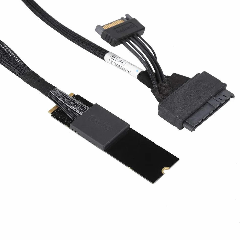 Kabel U.2 do M.2 SF-8639 Szybki Adapter do Dysków SSD NVMe w Stacjonarnych Stacjach Roboczych 50 Cm