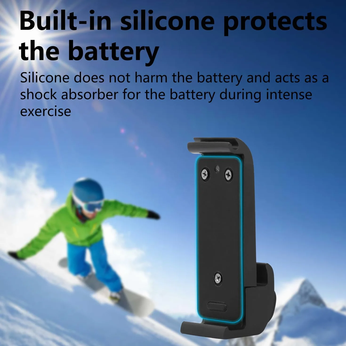 Suptig Ulepszona pokrywa drzwi baterii, zapasowe drzwi boczne do GoPro Hero 13, 12, 11, 10, 9, wodoodporna IPX 6 wodoodporna