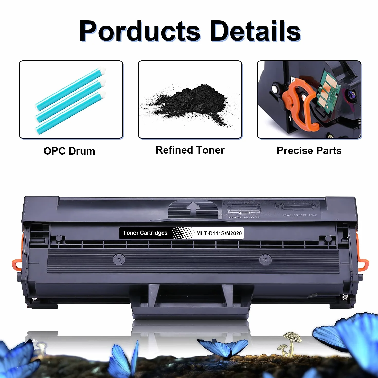 LOSMANN 1x Toner kompatybilny z Samsung MLT-D111S D111L dla drukarki Samsung Xpress M2020 M2020W M2021 M2021W M2022 M2022W M2026 M2026W M2070 M2070F M2070FW M2070W M2071FH M2071FW M2071HW M2071 W