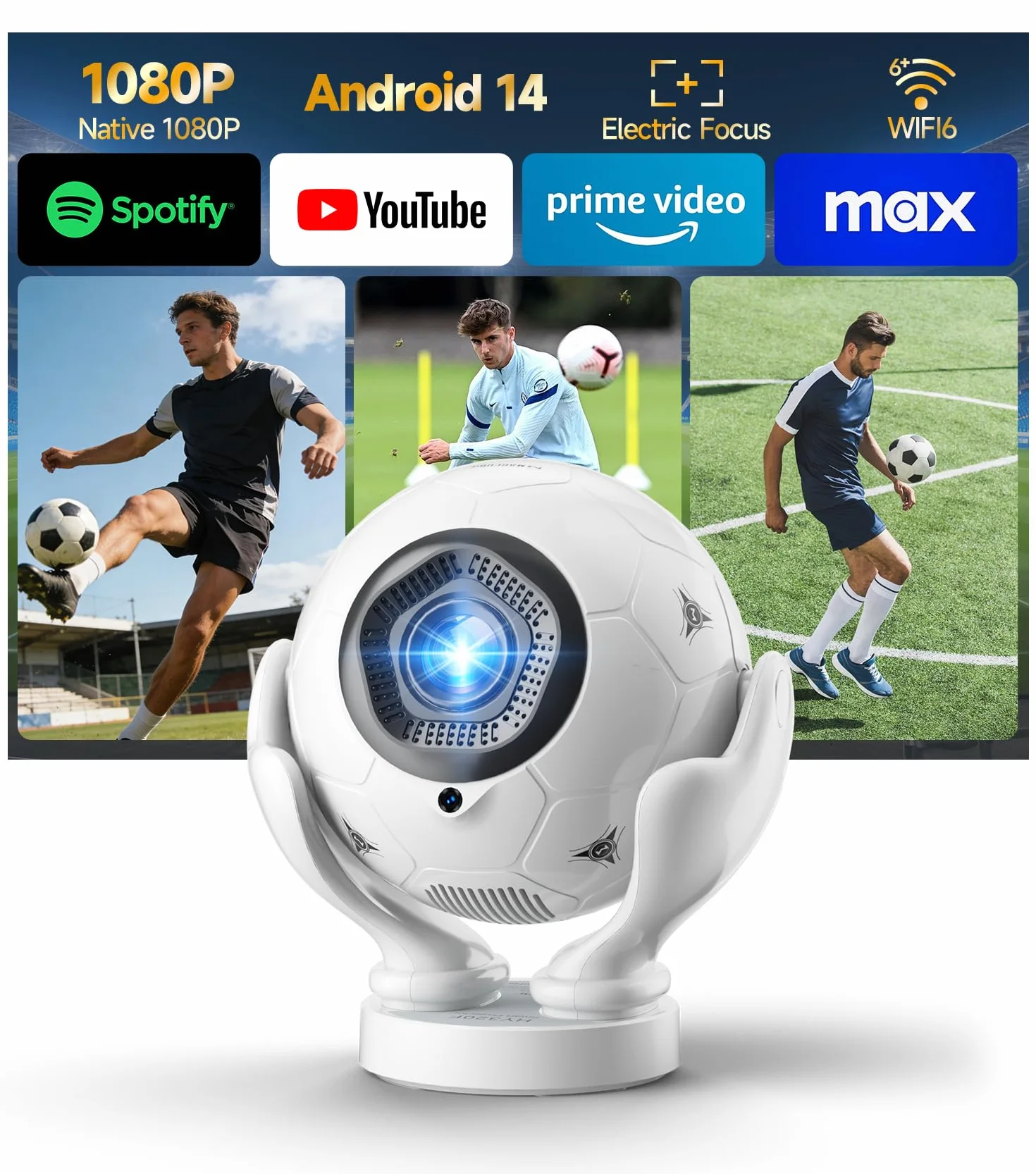 Magcubic Mini Projektor 4K z natywnym 1080P Full HD i 400 ANSI lumenów