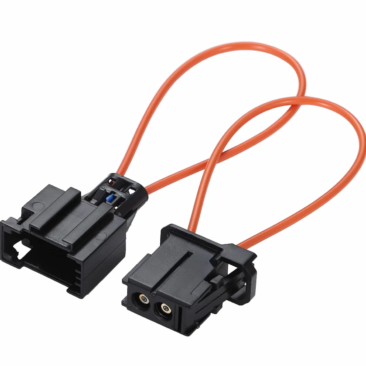 Greluma 2 sztuk MOST Adapter światłowodowy kabel optyczny złącze przewodu optycznego obejścia i narzędzie diagnostyczne adapter męski do samochodu