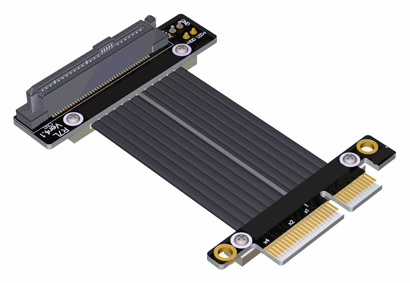 PCIe 4.0 X4 do U.2 dla SSD NVMe U.2 Riser PCI Express 4.0 X4 do U.2 (SFF-8639) (5 cm, R27SL 4.0)