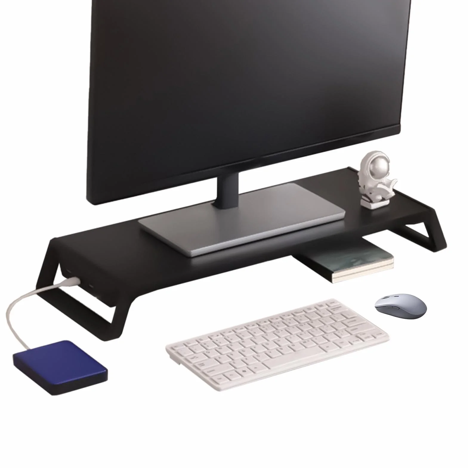 Podstawka Pod Monitor Na Biurko Organizer Na Biurko Akcesoria Biurowe | Drewniany pod monitor komputerowy Do Biura, Szkoły, Mieszkania, Akademika, Nauki, Dormitorium, Kawiarni Internetowej