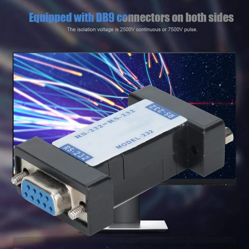 Porty szeregowe RS232 do RS232 Izolator optyczny DB9 Izolowany adapter interfejsu RS232