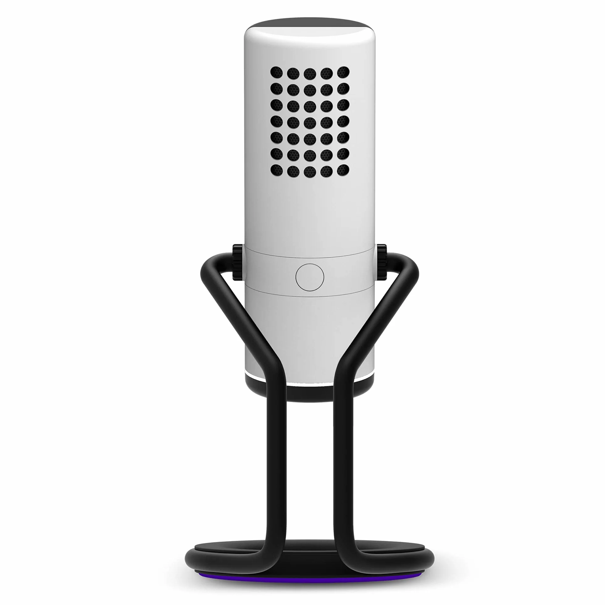 NZXT Capsule - AP-WUMIC-W1 - mikrofon strumieniowy USB audio - jednokierunkowy kardioidowy wzór - przetwornik głosu o wysokiej rozdzielczości - Biały