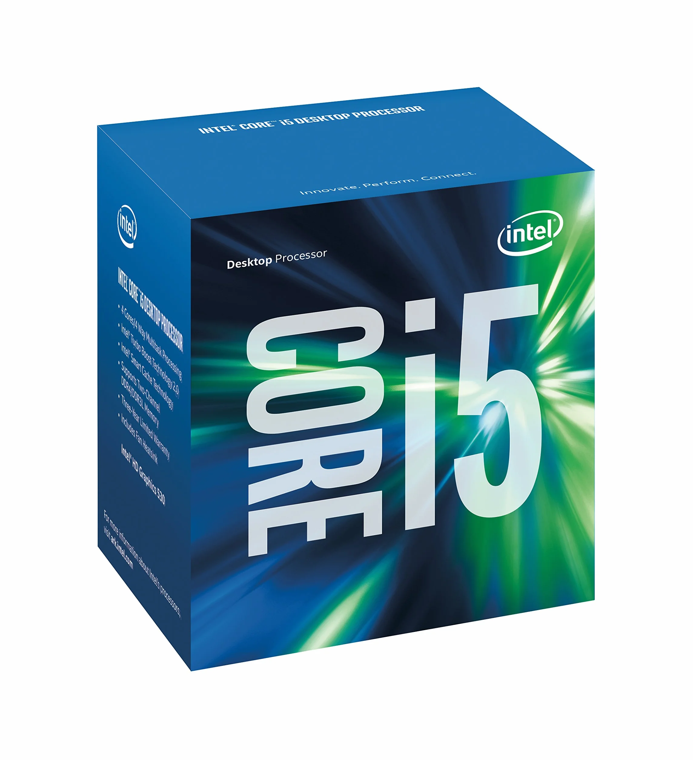 Intel BX80662I56402P - Core i5 6402P - 2,8 GHz - 4 rdzenie - 4 gwinty - 6 MB cache - gniazdo LGA1151 - pudełko