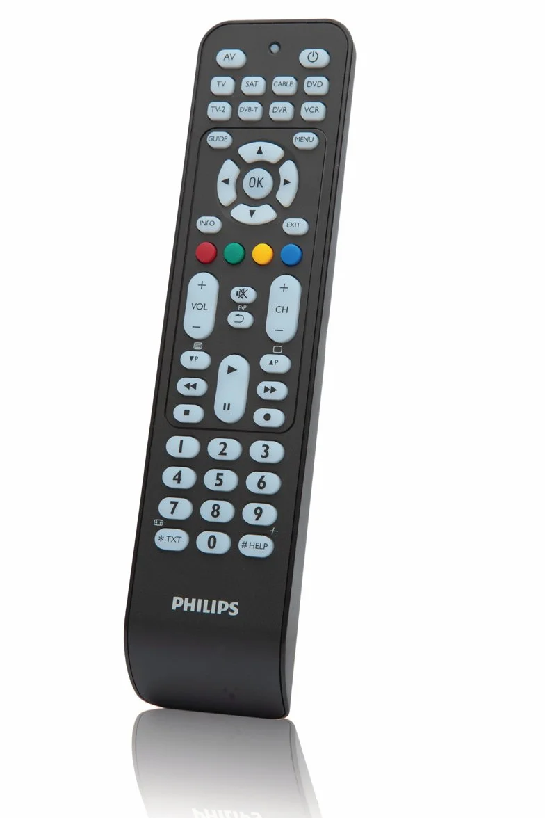 Philips Audio SRP2018/10 Uniwersalny Pilot Zdalnego Sterowania Czarny 21.2 x 5.2 x 2.35 cm