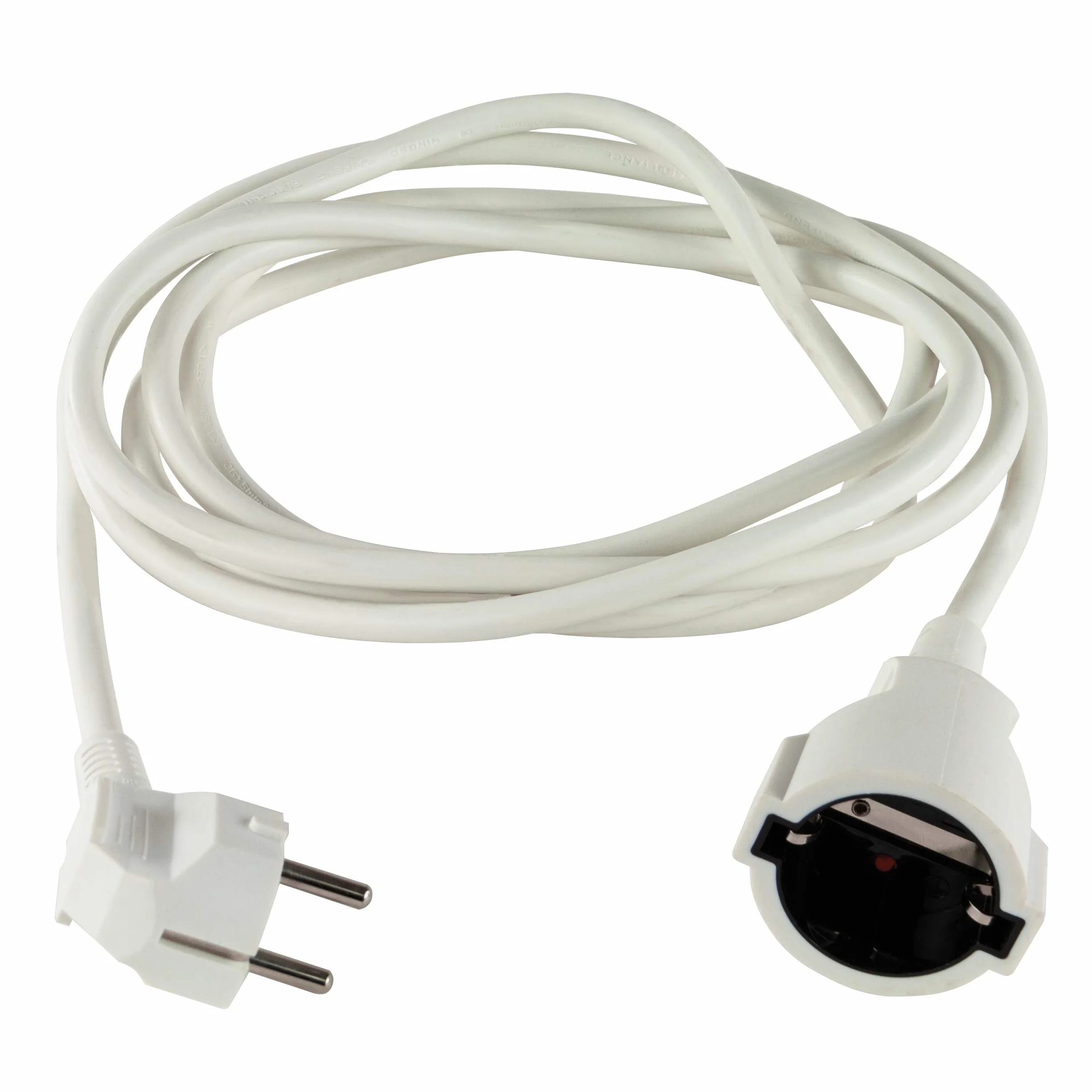 REV 0016020114 przedłużacz z wtyczką kątową 2 m, 3680 W, biały