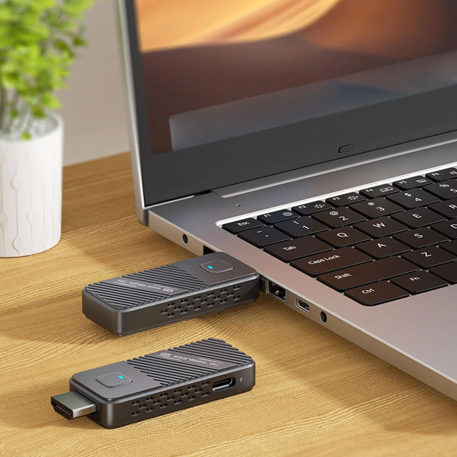 Elprico Bezprzewodowy Nadajnik i Odbiornik HDMI, 50M/164FT, Dekodowanie 4k, Wyjście 1080P, Przenośny Dwuzakresowy moduł Plug & Play 5G/2.4G do Projektora Telewizyjnego
