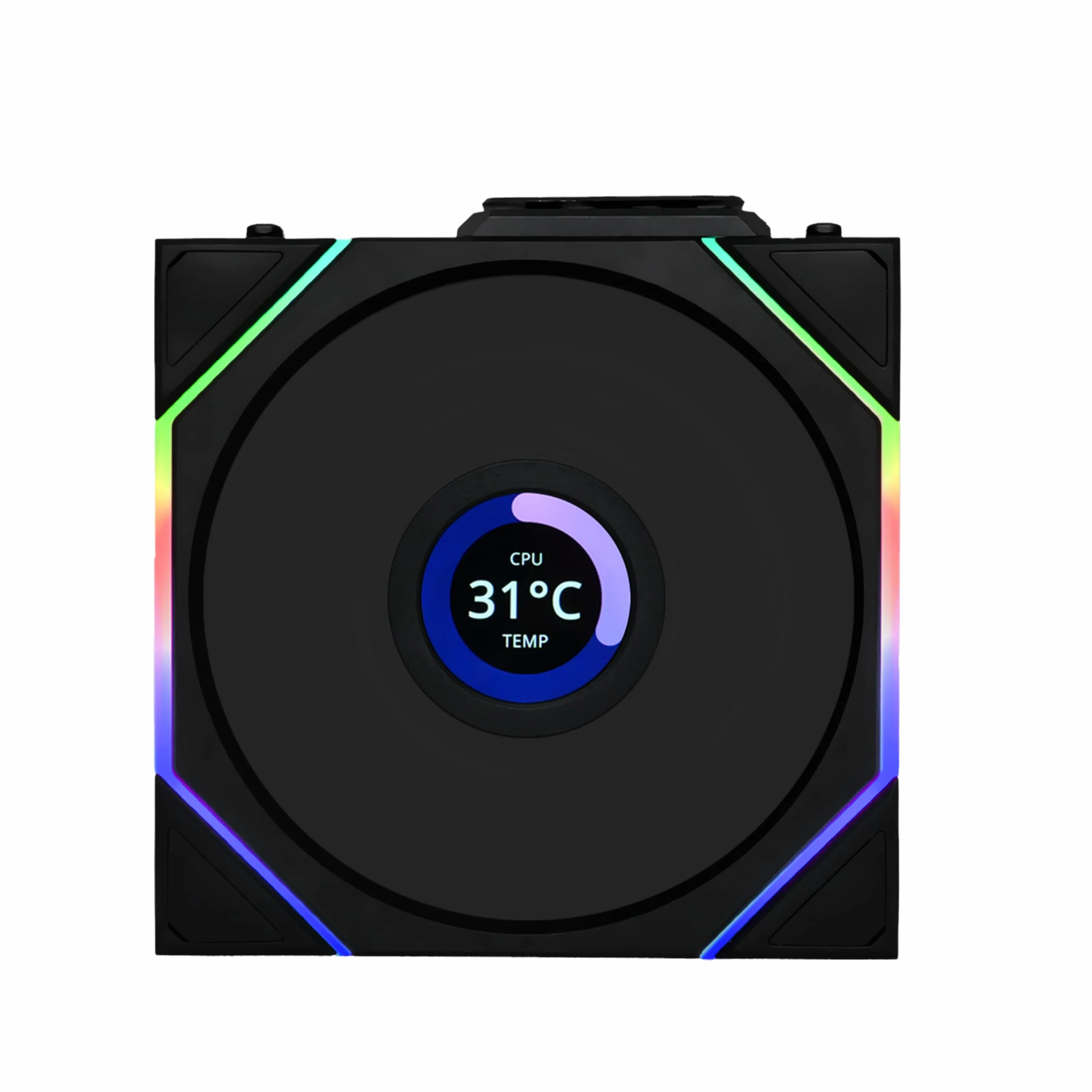 Lian Li UNI Fan TL LCD 120 Wireless - pojedyncze opakowanie (odwrotne ostrze) - kontroler nie jest dołączony - bezprzewodowe sterowanie 2,4 GHz - konstrukcja lustra nieskończoności - wymagany