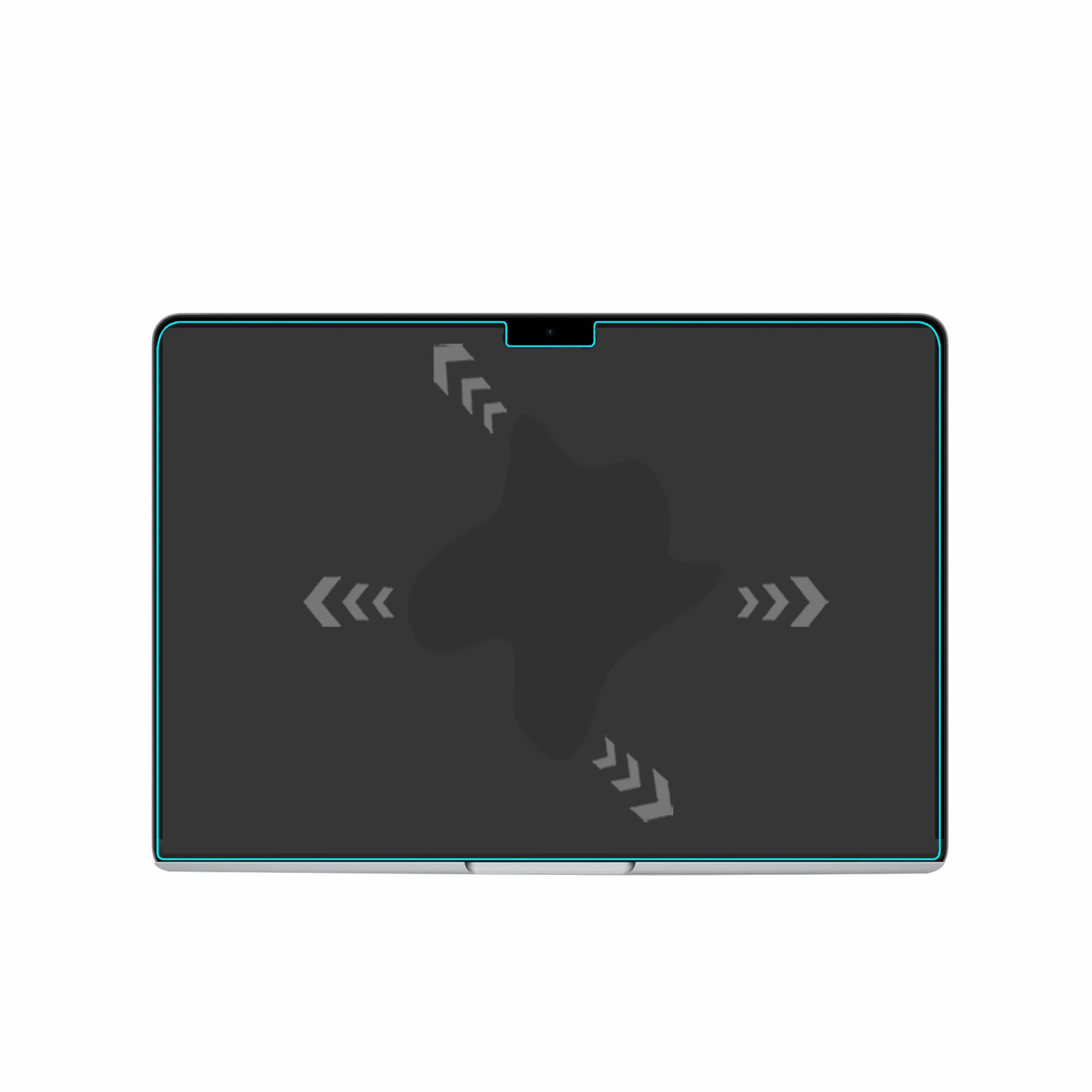 Mr.Shield Ochraniacz Ekranu do MacBook Air 13.6 cala M3 M2 2024 2022, 2 Sztuki Szkło Hartowane 9H Odporny na Zarysowania HD