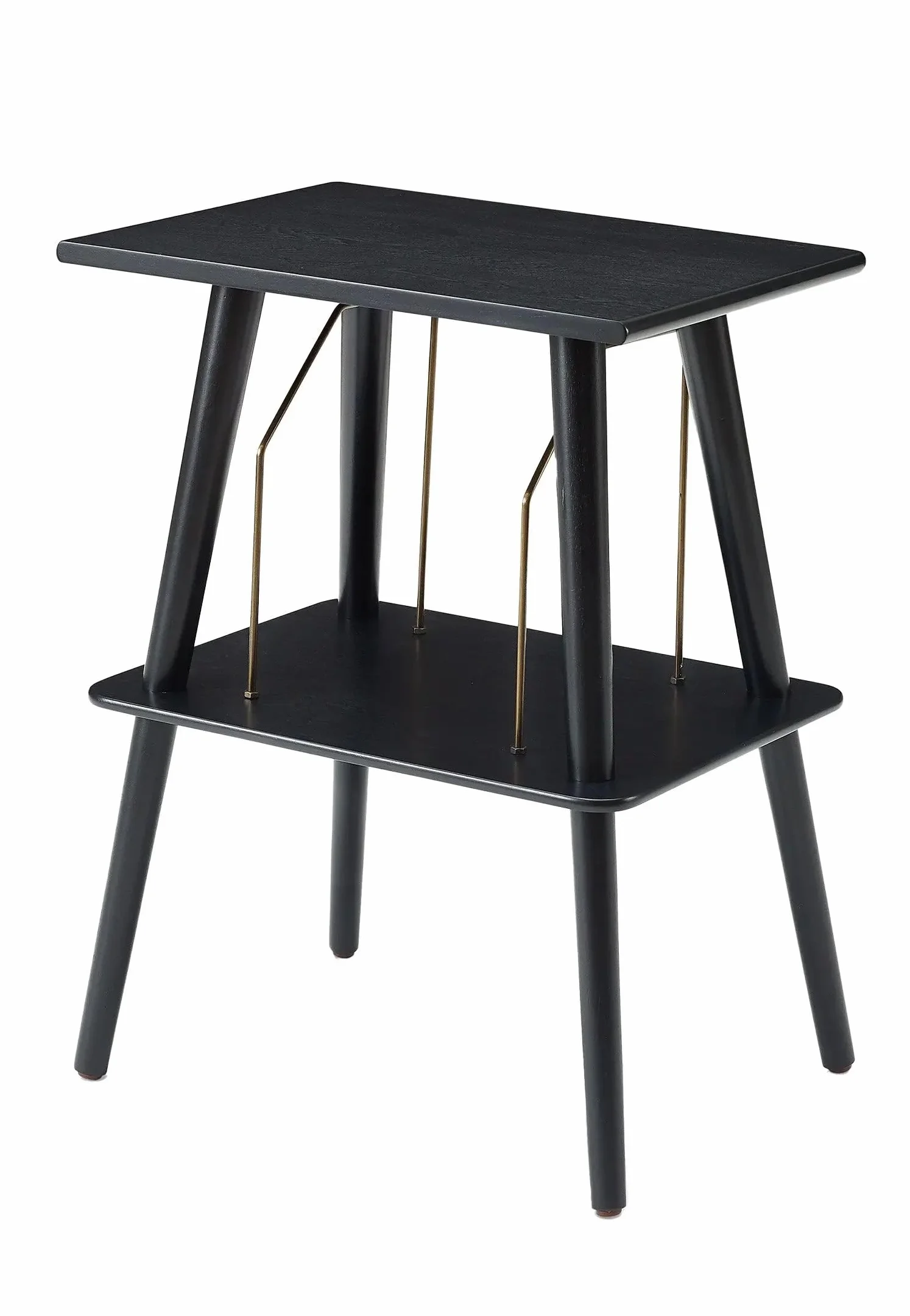 Crosley ST66-BK stojak gramofonowy Manchester z miejscem na płyty przewodowe, czarny