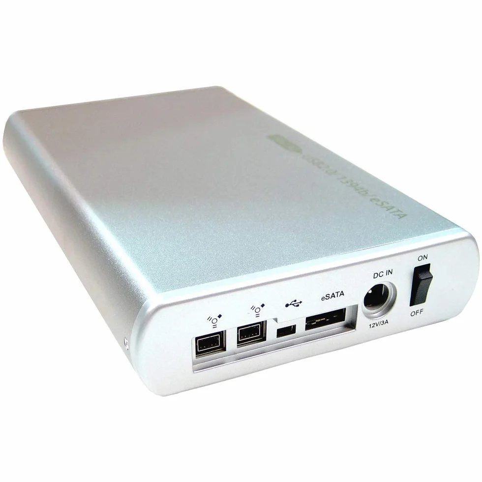 Cablematic - Zewnętrzna obudowa 3,5 (SATA-HDD do USB2 eSATA 1394b)