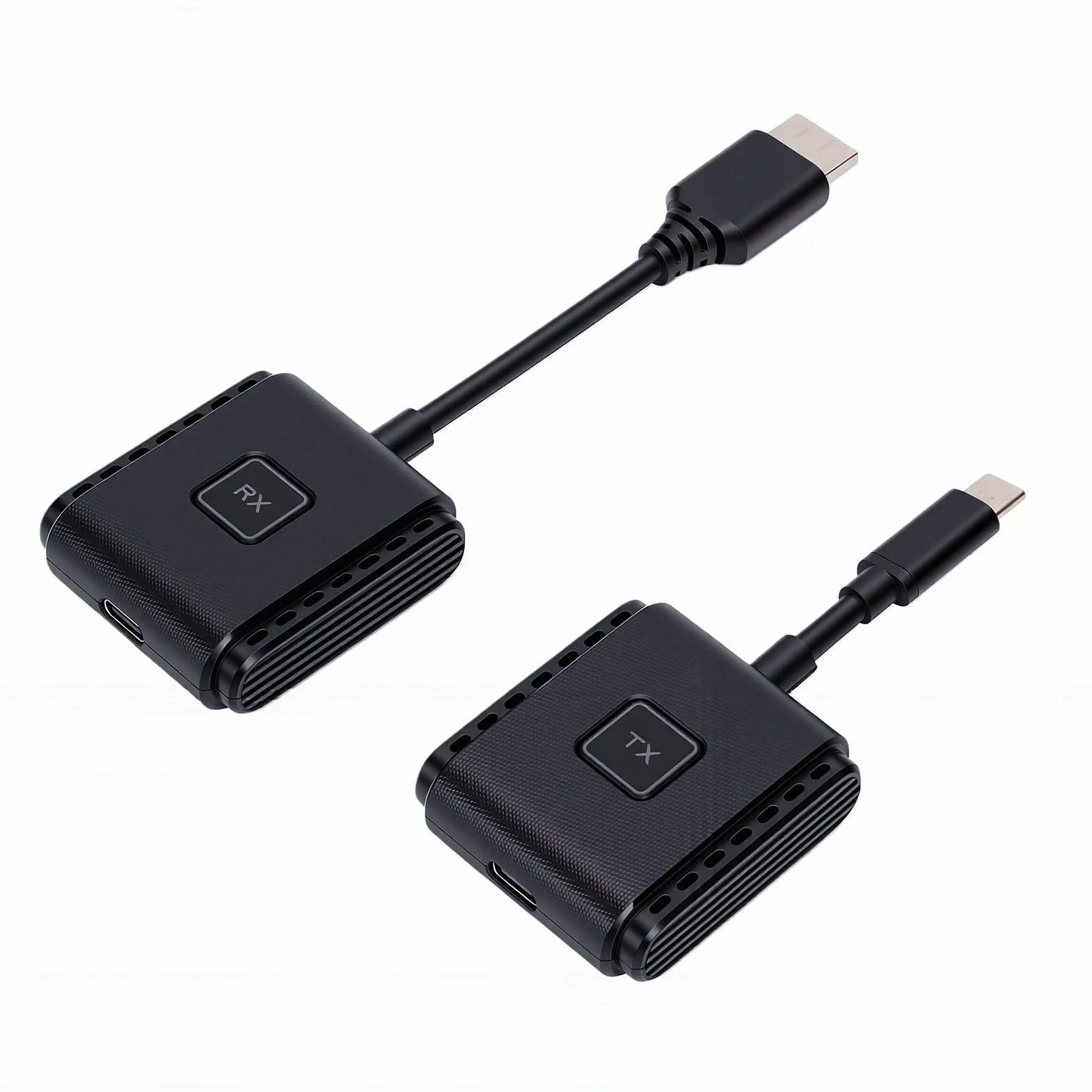Bewinner Bezprzewodowy Zestaw Nadajnika i Odbiornika HD, Interfejs Multimedialny Typu C do HD Adapter do Lustrzanego Odbicia Ekranu 1080P 60 Hz Projektora Laptopa w Sali Konferencyjnej