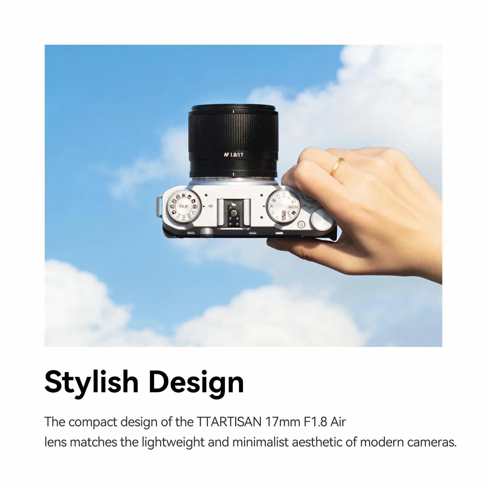 TTARTISAN AF-C 17 mm F1.8 Air obiektyw aparatu, czarny, autofokus, szeroki kąt (Z-Mount)