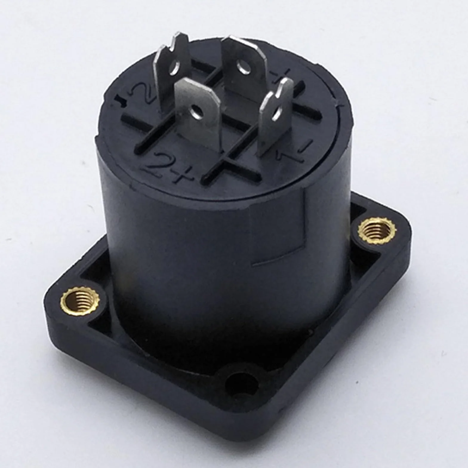 Speakon gniazdo panel 4-biegunowe audio kwadratowa płyta ścienna Jack Twist Lock adapter NL4MP