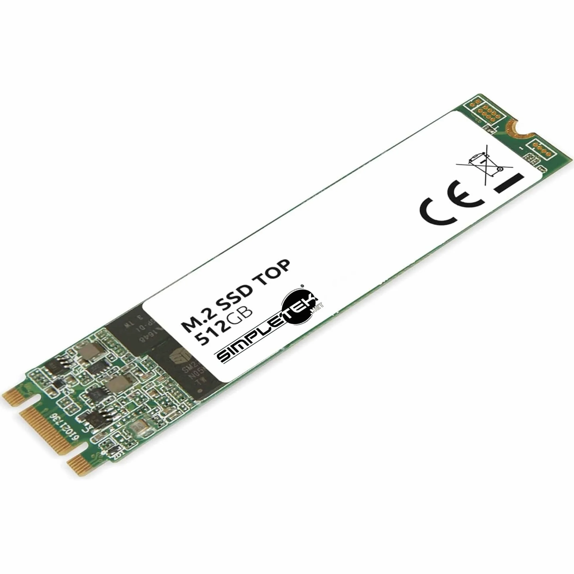 SIMPLETEK Wewnętrzny dysk SSD M.2 SATA 512 GB (2280) – szybki start, większa szybkość reakcji, łatwa aktualizacja do komputera PC i notebooka