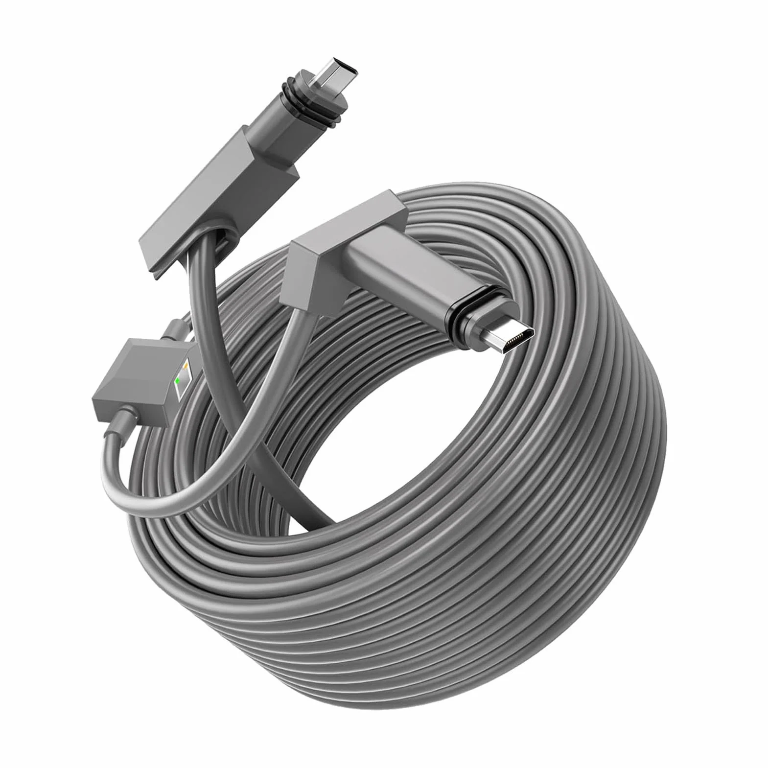 Sorandy Zewnętrzny Kabel Satelitarny o Długości 30 Stóp, Kabel 2 w 1 IP68 z Portem Ethernet, Przewód Zamienny do Anteny GEN2/V2