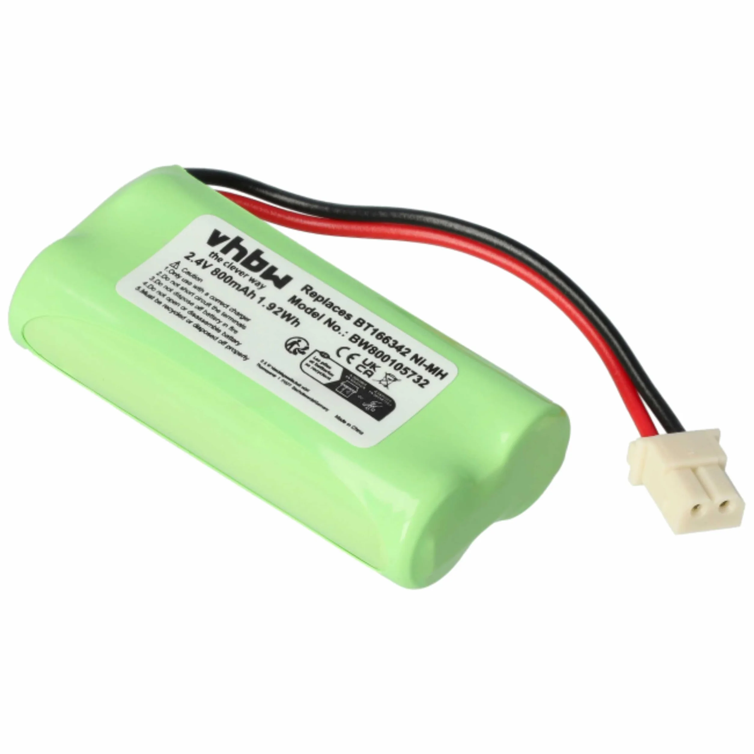 Motorola BT283342 BT183342 bateria do telefonu bezprzewodowego 800mAh 2,4V NiMH vhbw 2 szt.