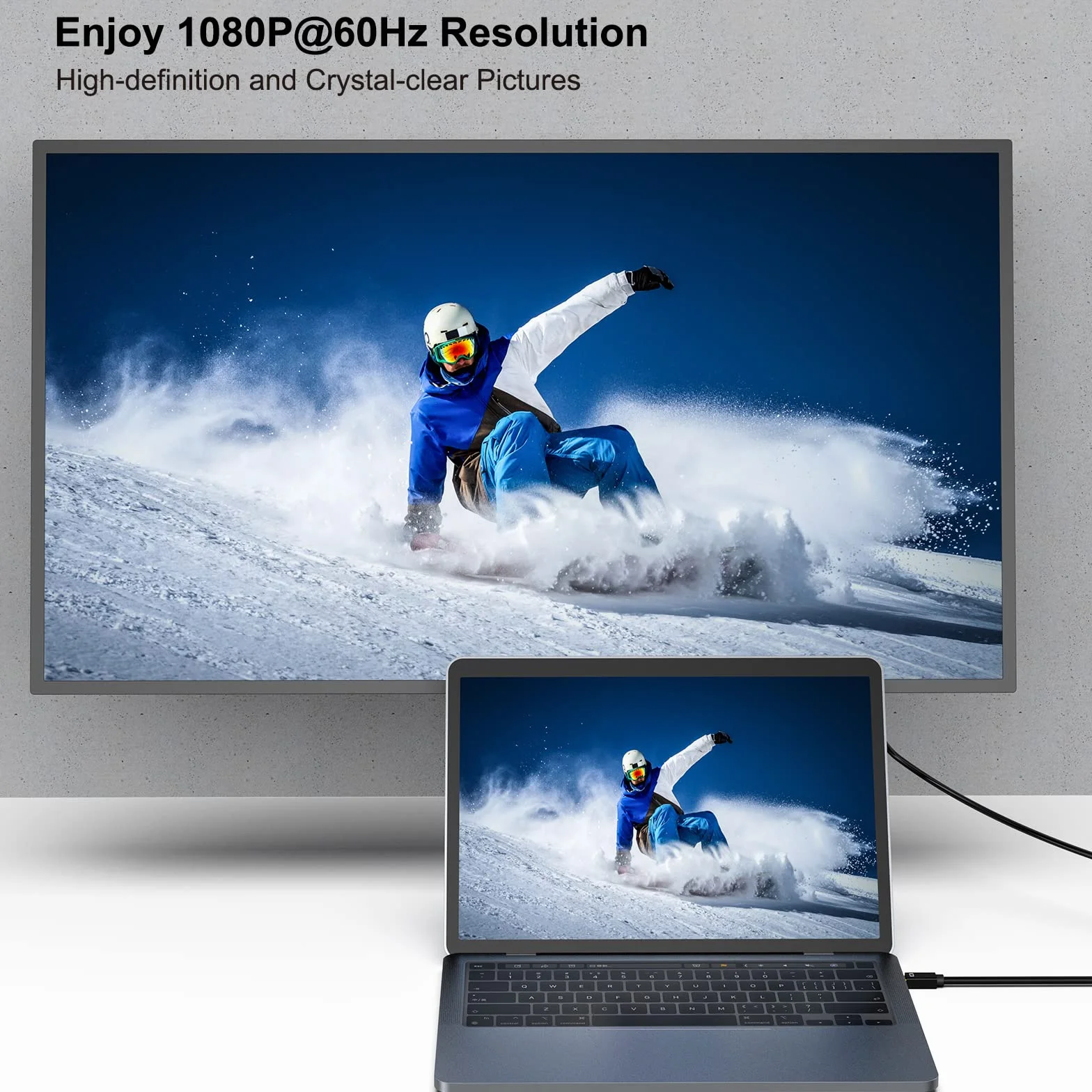 Kabel Benfei Mini DisplayPort do DVI 10 stóp Thunderbolt 2 MacBook Air Pro Surface Pro Monitor Projektor