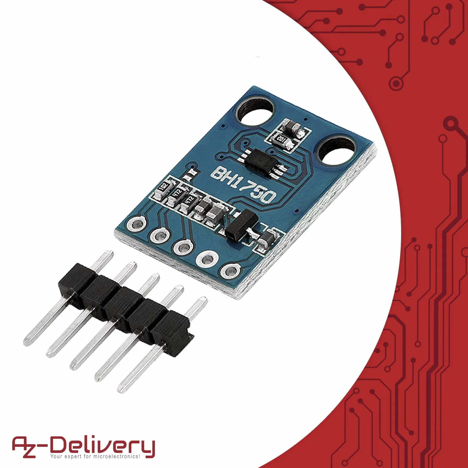 AZDelivery 3 x GY-302 BH1750 Czujnik światła Czujnik jasności kompatybilny z Arduino i Raspberry Pi