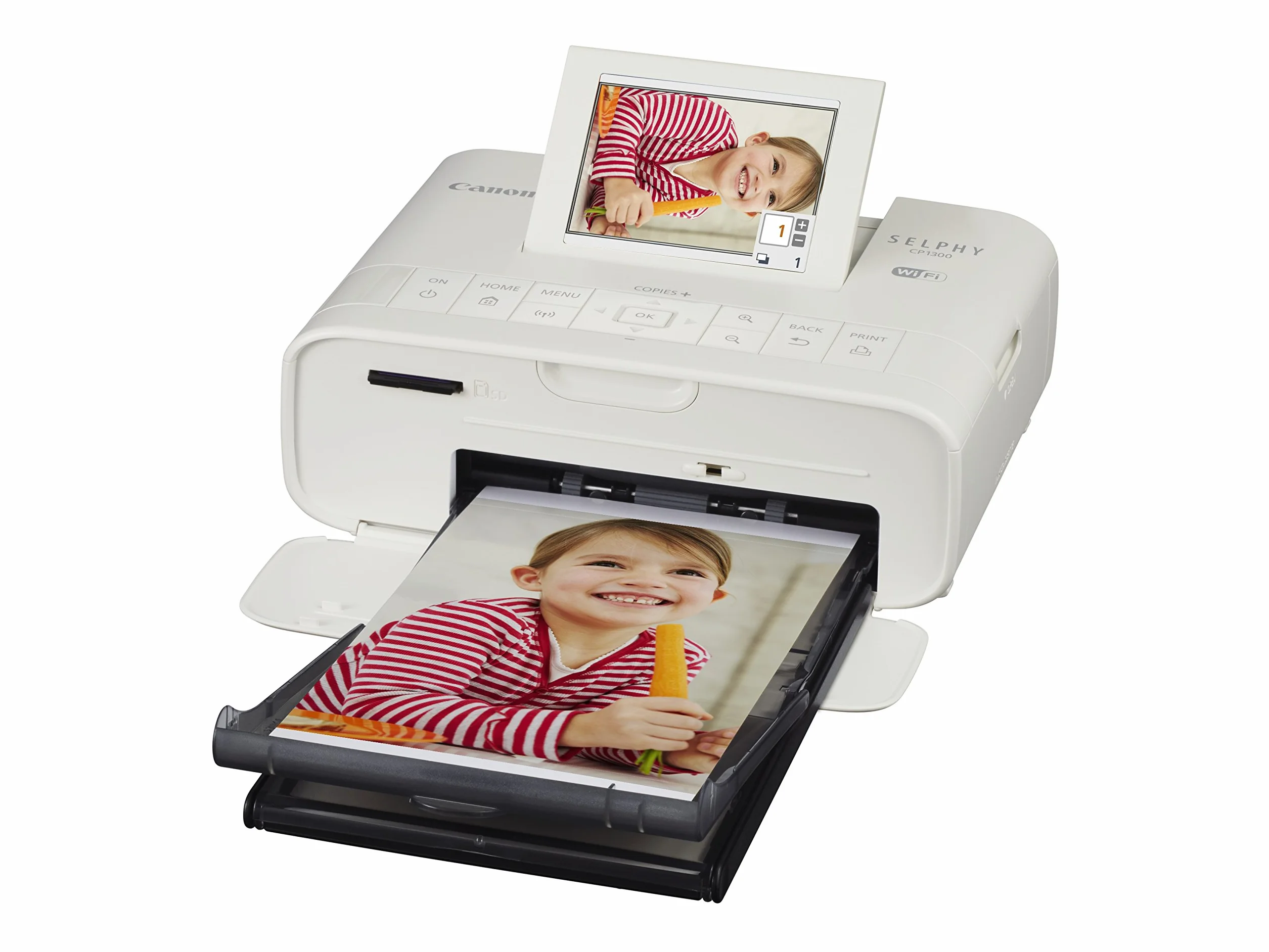 Canon SELPHY CP1300 Drukarka do zdjęć sublimacji WiFi - Drukarki fotograficzne (sublimacja odcieni, kaseta, LCD, 8,13 cm (3,2"), biała, SD,SDHC, SDXC)