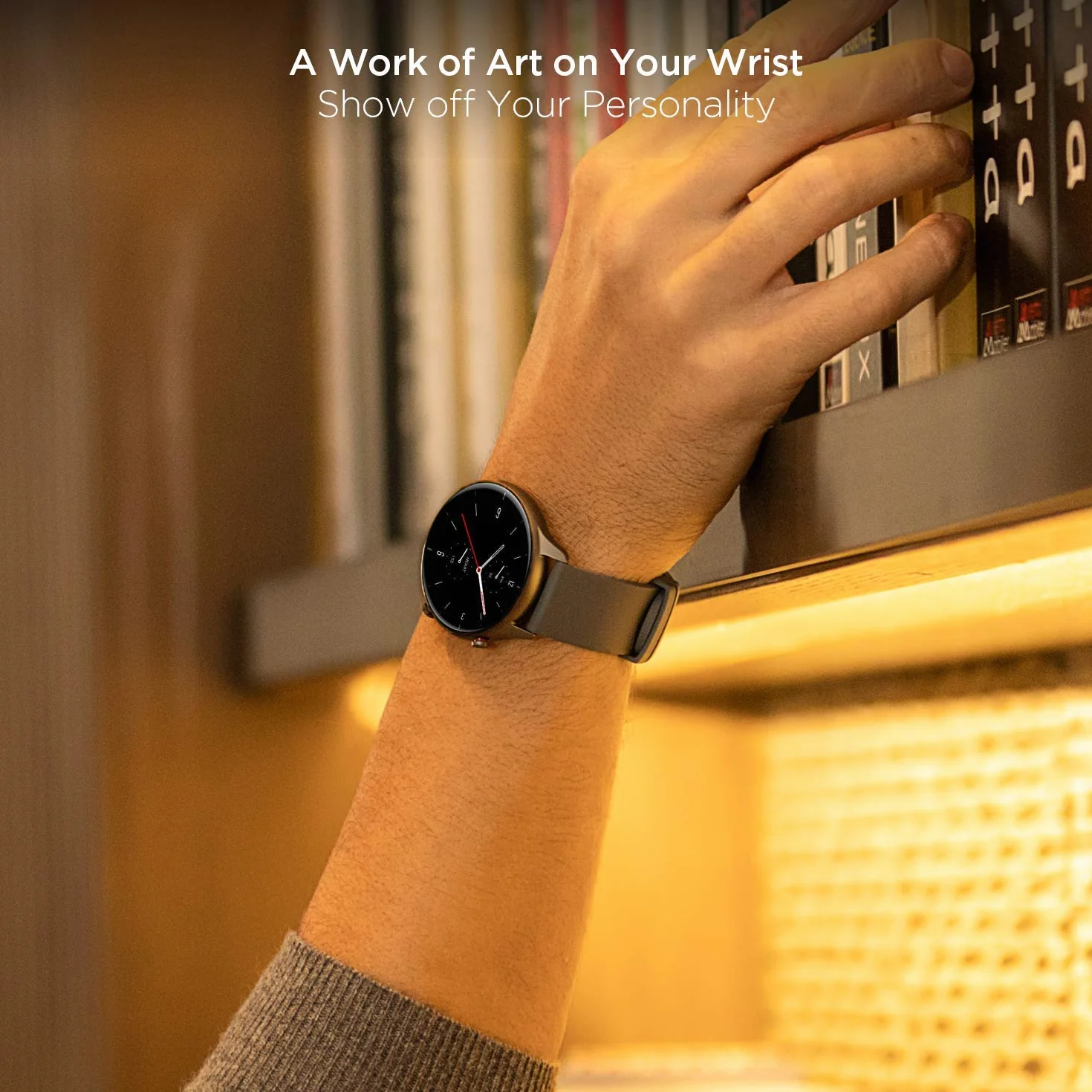 Amazfit Smartwatch GTR 2e GPS 1,39" AMOLED monitor aktywności fitness i zdrowia, 90 trybów sportowych, bateria 24 dni, monitorowanie częstotliwości bicia serca, snu i stresu, dla mężczyzn i kobiet