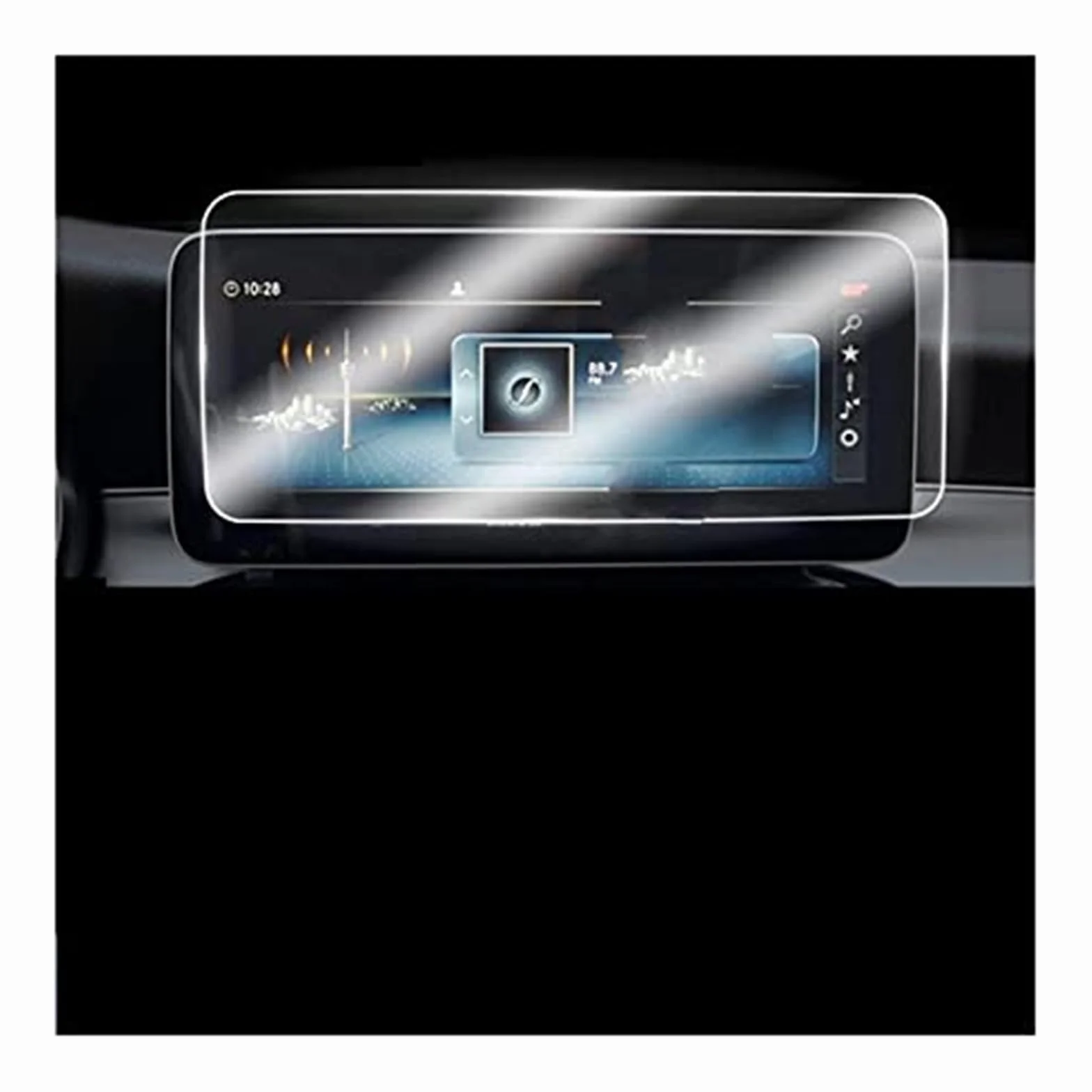 Ochraniacz ekranu instrumentu, dla mercedesa, dla Benz, GLC X253 C253 2015-2020 nawigacja samochodowa GPS szkło ochronne na ekran hartowana folia ochronna na deskę rozdzielczą ochraniacz ze sz