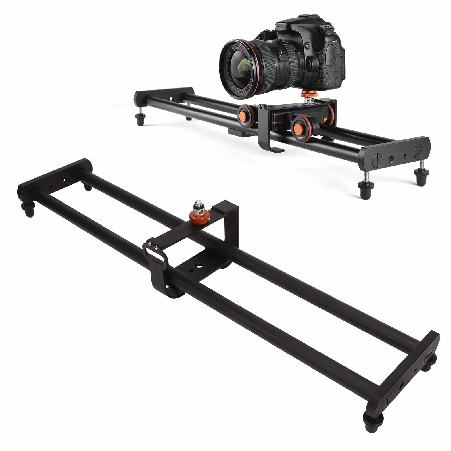 Camera Slider Dolly, 60 Cm Zmotoryzowany Suwak do Aparatu, Suwak Wideo, Tryb Wideo i Fotografia Poklatkowa, Zmotoryzowany Ręczny Suwak Aparatu i Sterowanie Ruchem, ELPRICOMKPWD8ZX2H