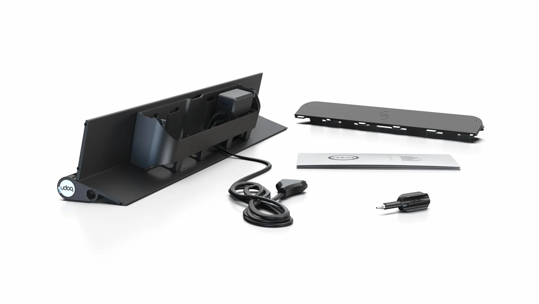 udoq 550 USB-C stacja ładująca do wielu urządzeń, z ładowarką Power Delivery Charger, do smartfonów i tabletów, wysokiej jakości design 4 mm aluminium, złota
