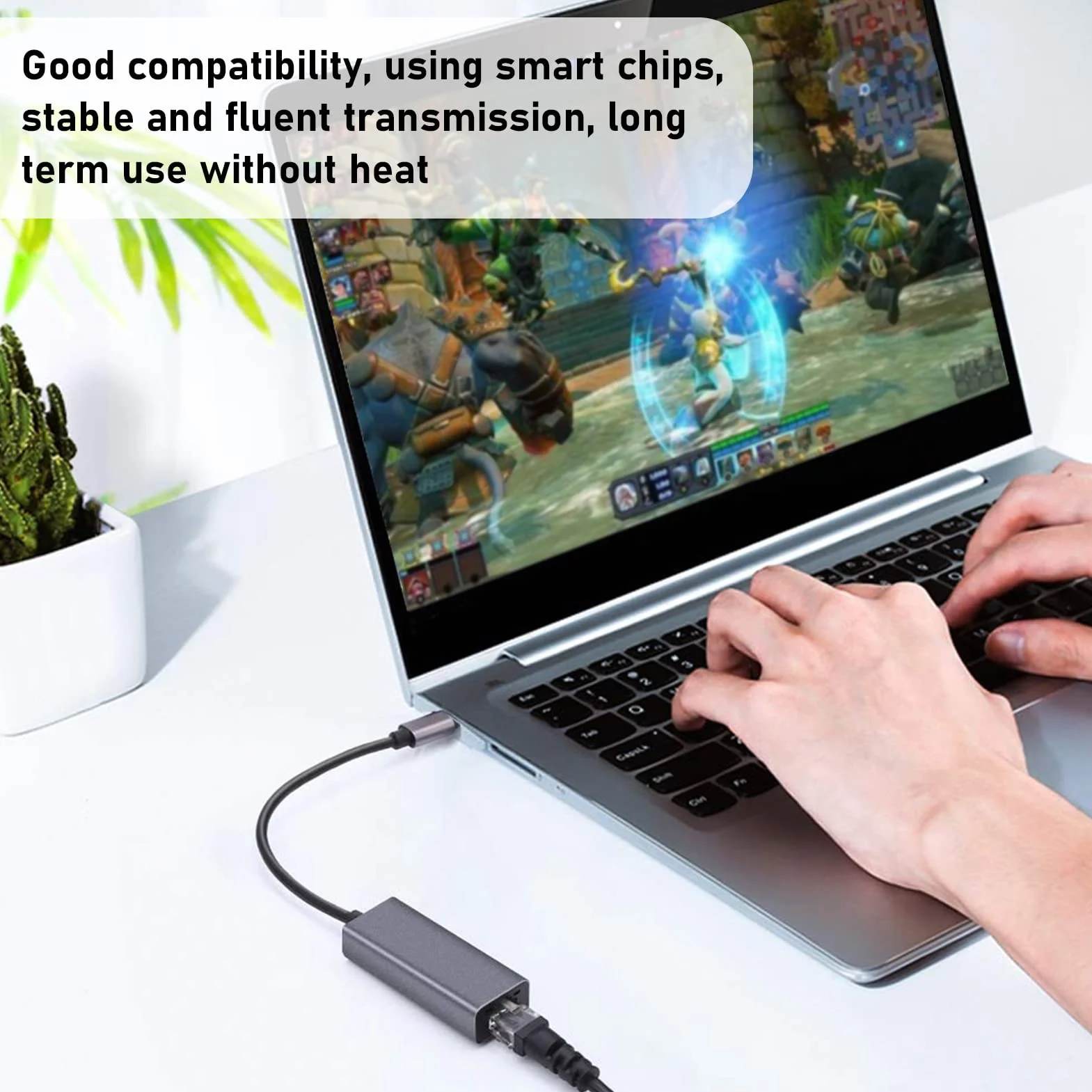 Adapter Sieciowy USB C Ethernet, Adapter Sieciowy USB Typu C na RJ45 Ethernet LAN, Konwerter 100/1000 Mb/s do MacBooka Pro, do S9/S8/uwaga, Szary(1000 MB)