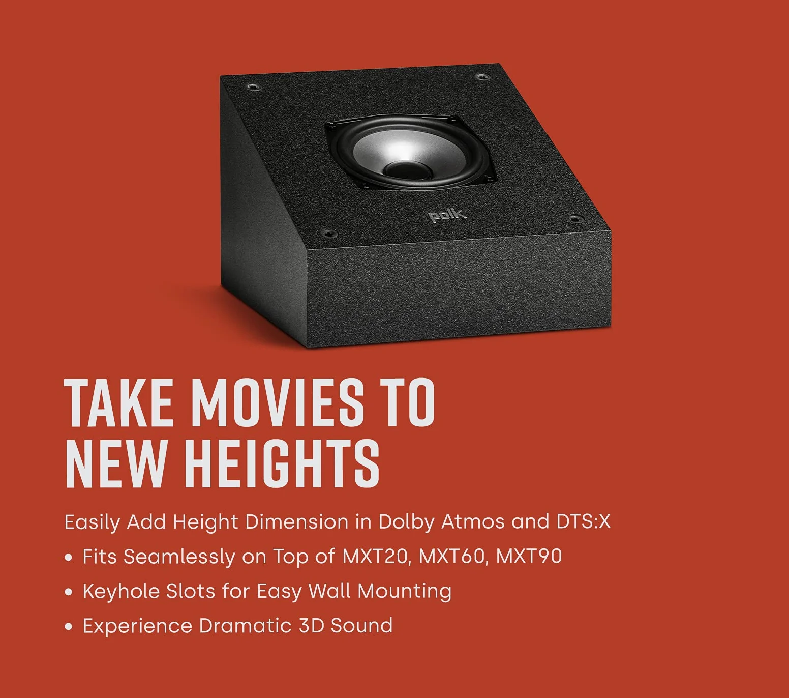 POLK AUDIO MXT60BK Głośnik, Czarny