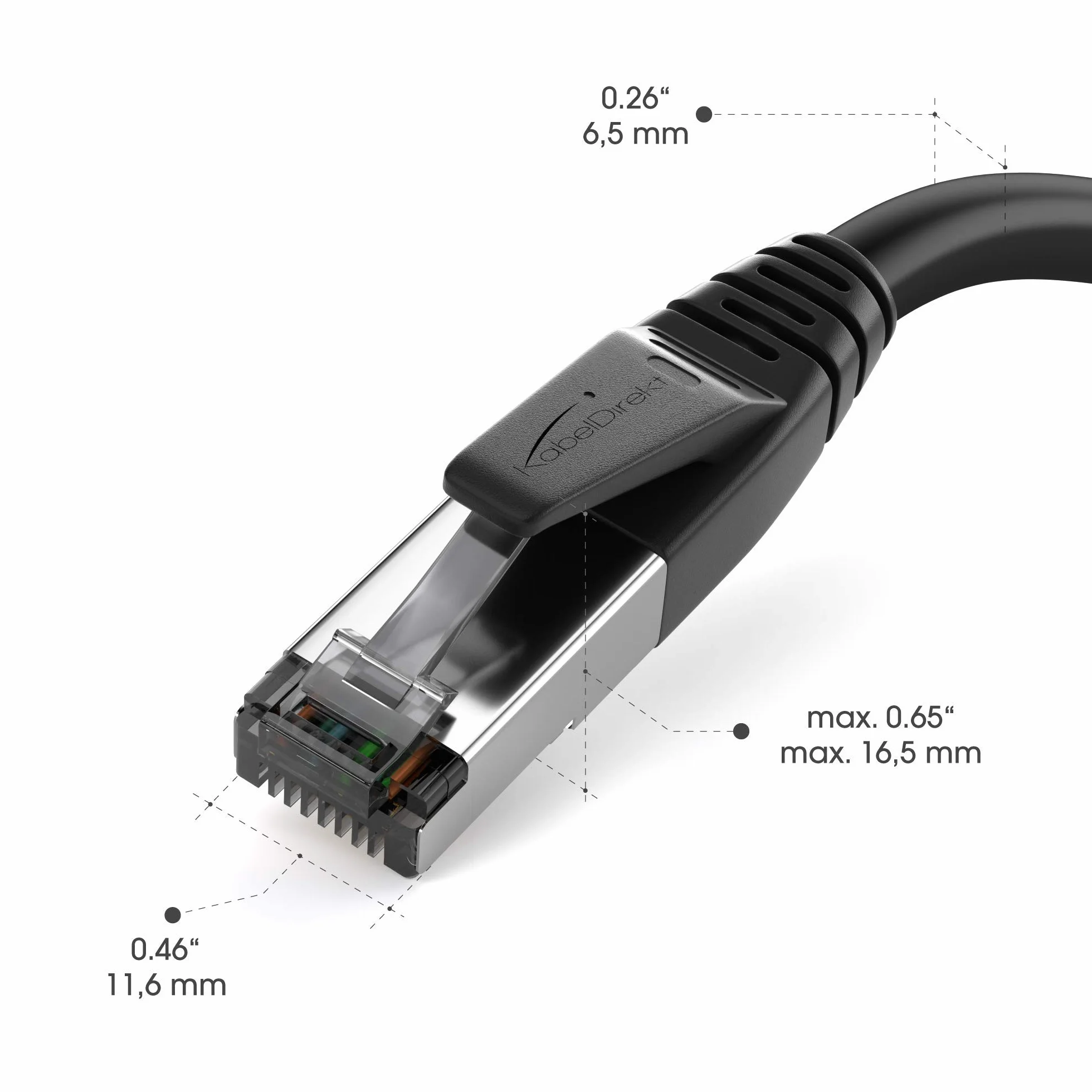 KabelDirekt – Kabel CAT8 Ethernet – 1 m – Kabel sieciowy z odporną na uszkodzenia konstrukcją i błyskawiczną prędkością transmisji 40Gbps (CAT8.1, idealny do Gaming/PS5/Xbox/Switch, RJ45, czarny)
